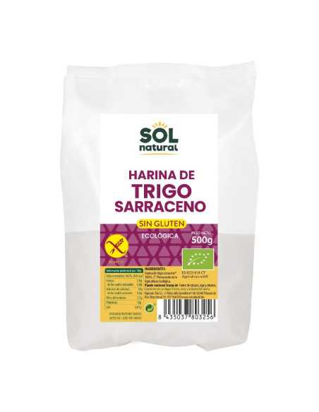 Harina de trigo sarraceno sin gluten bio 500g Sol Natural
