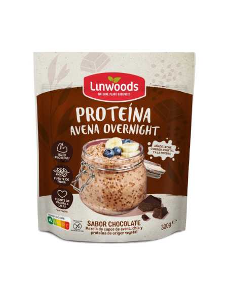 Avena Overnight Proteina Chocolate Sin gluten 300g Linwoods