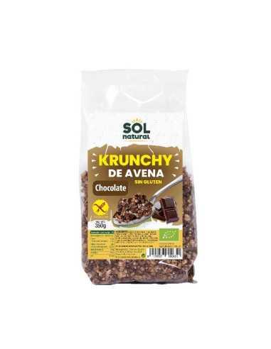 Krunchy avena sin gluten chocolate bio 360g Sol Natural