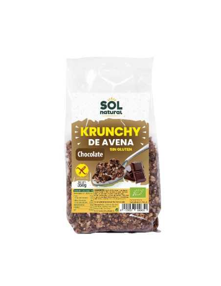 Krunchy avena sin gluten chocolate bio 360g Sol Natural