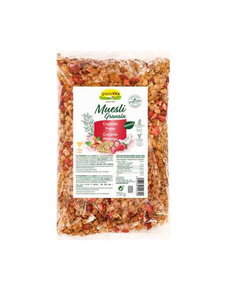 Muesli crujiente con Fresas 750g Granovita