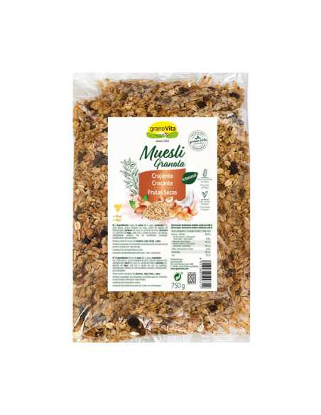 Muesli crujiente con Frutos Secos 750g Granovita