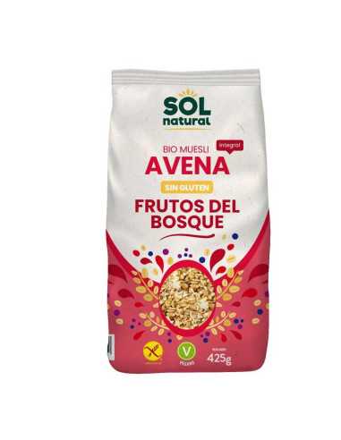 Muesli de avena con frutos del bosque sin gluten 425g Sol Natural