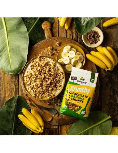 Muesli Krunchy Chocolate Banana chunks bio 450g Barnhouse