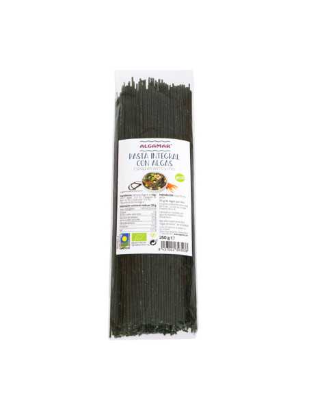 Espaguetti integral con algas tierra y mar bio 250g Algamar Espaguetti integral con algas tierra y mar bio 250g Algamar