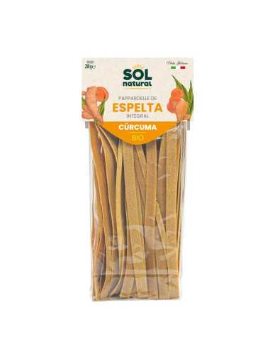 Papardelle de espelta integral con curcuma bio 250g Sol Natural