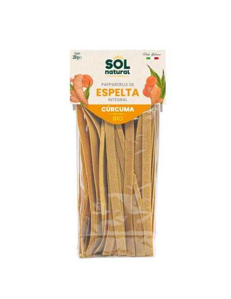 Papardelle de espelta integral con curcuma bio 250g Sol Natural