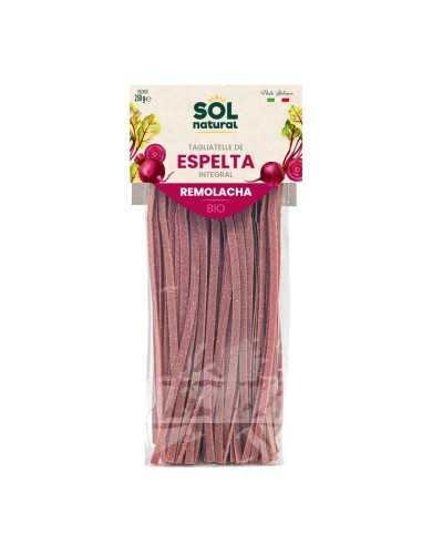 Tagliatelle de espelta integral con remolacha bio 250g Sol Natural