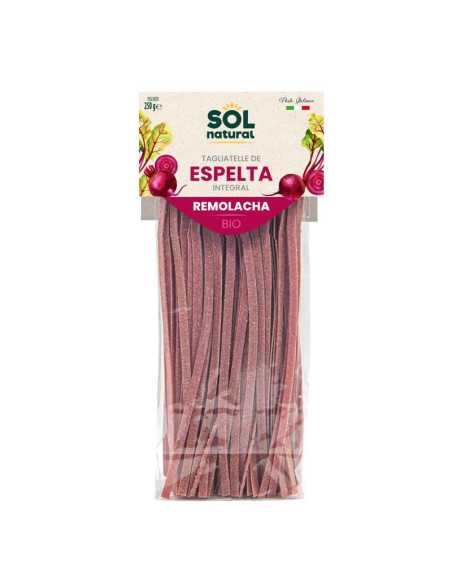 Tagliatelle de espelta integral con remolacha bio 250g Sol Natural