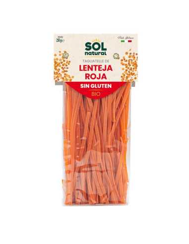 Tagliatelle de lenteja roja sin gluten bio 250g Sol Natural