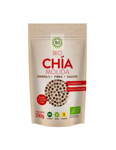 Semillas de chia molidas bio 200g Sol Natural