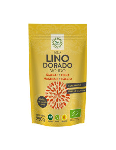 Semillas de Lino dorado molido bio 250g Sol Natural
