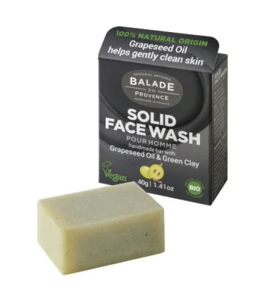 Limpiador facial sólido para hombre-40 gr | Limpiador facial bio