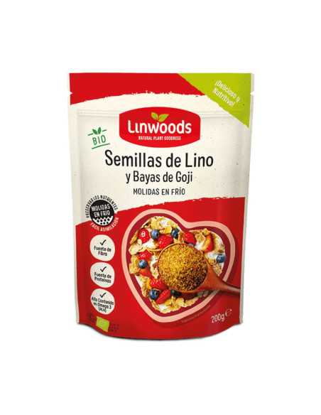 Semillas de Lino y Bayas de Goji Molidas Bio 200g Linwoods