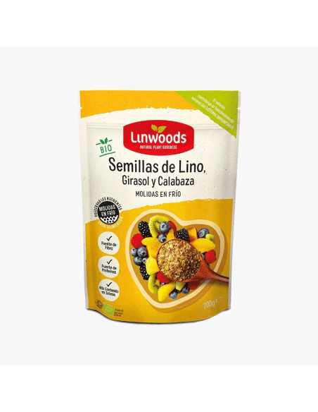 Semillas de Lino, Girasol y Calabaza Molidas Bio 200g Linwoods
