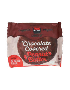 Galleta crema de cacahuete bañada chocolate Bio 12x50g Kookie Cat
