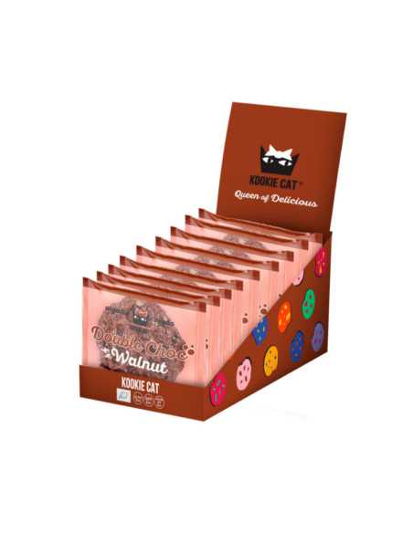 Galleta sin gluten doble chocolate y nueces Bio 12x50g Kookie Cat Galleta sin gluten doble chocolate y nueces Bio 12x50g Kookie Cat