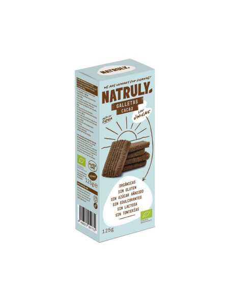 Galletas de Cacao sin gluten Bio 125g Natruly