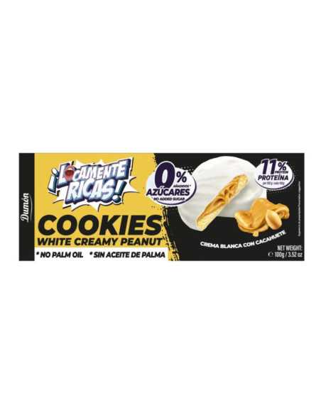 Galletas de Crema Blanca y cacahuete 100g Dumon