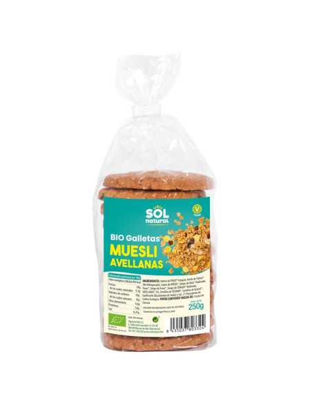 Galletas de muesli con avellanas bio 250g Sol Natural