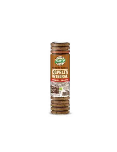 Galletas espelta integral chocolate avellanas Bio 250g Biocop