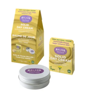 Pack Crema de día sólida 32 gr + lata de aluminio viajera | Hidratante Natural
