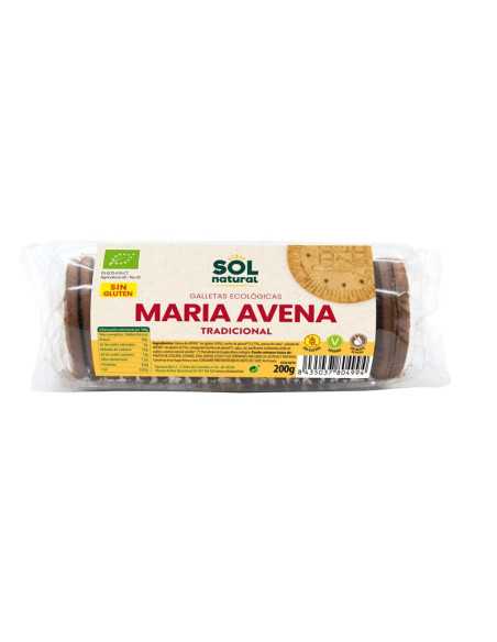 Galletas Maria de Avena sin gluten bio 200g Sol Natural Galletas Maria de Avena sin gluten bio 200g Sol Natural