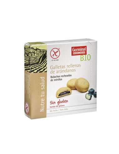 Galletas rellenas de crema de arandanos bio sin gluten 200 g Germinal