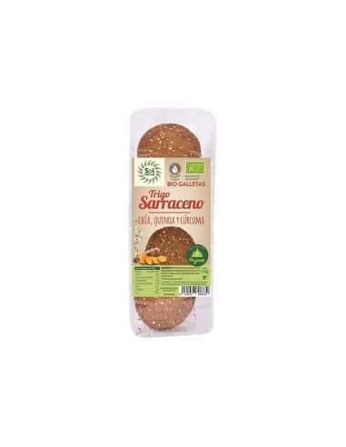 Galletas sarraceno chia quinoa curcuma 175g Sol Natural