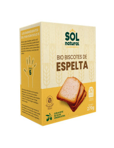 Biscotes de espelta en caja bio 270g Sol Natural