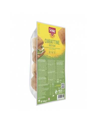 Ciabattine pan chapata rustica 4x50g Schar