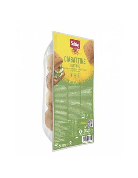 Ciabattine pan chapata rustica 4x50g Schar