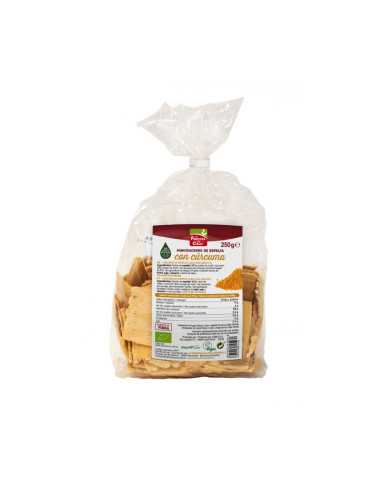 Mini crackers de espelta con curcuma y pimienta bio 250 gr La Finestra