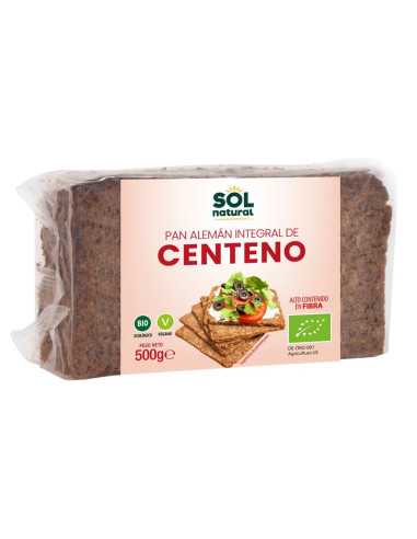 Pan aleman centeno integral bio 500g Sol natural