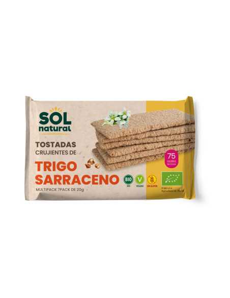 Tostadas de trigo sarraceno sin gluten Bio 140g Sol Natural