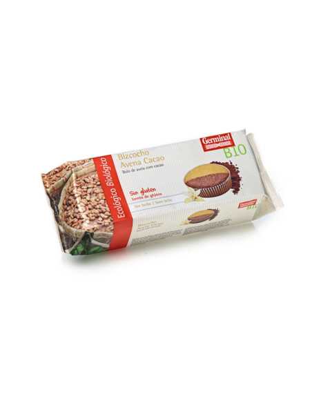Bizcocho de avena cacao sin gluten bio 180 g Germinal
