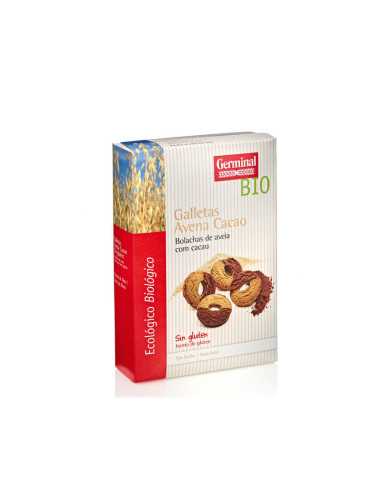 Galletas de avena sin gluten con cacao bio 250 g Germinal