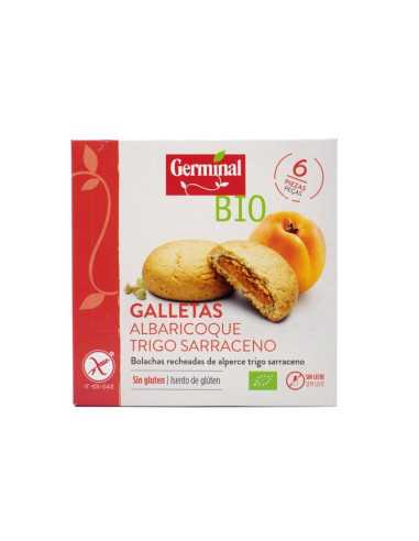 Galletas sin gluten de trigo sarraceno con albaricoque bio 200g Germinal