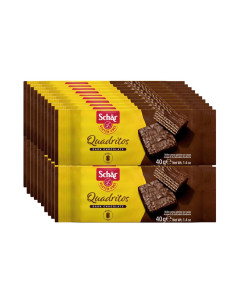 Quadritos barquillos de chocolate 20x40g Schar