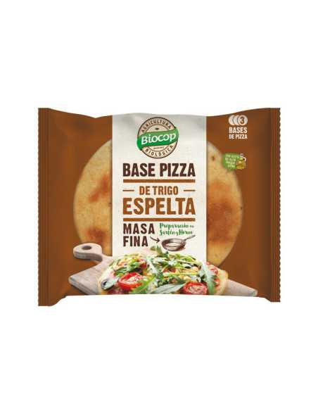 Base de pizza de espelta masa fina 3x130g Biocop
