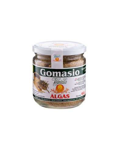 Gomasio con algas en bote de vidrio bio 160 g Vegetalia