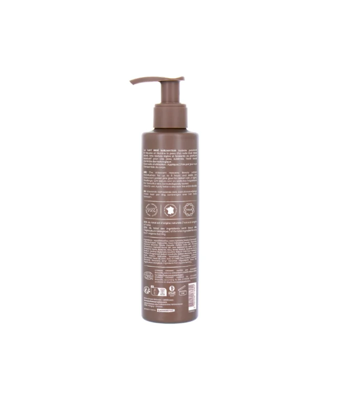 Leche corporal reluciente sublimadora Rose Gold-200 ml | Leche corporal natural
