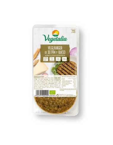 Vegeburguer de seitan y queso bio 160g Vegetalia
