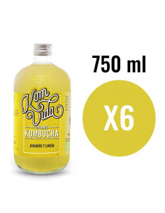 Kombucha Jengibre y Limon (Gingervida) Bio 6x750ml Komvida