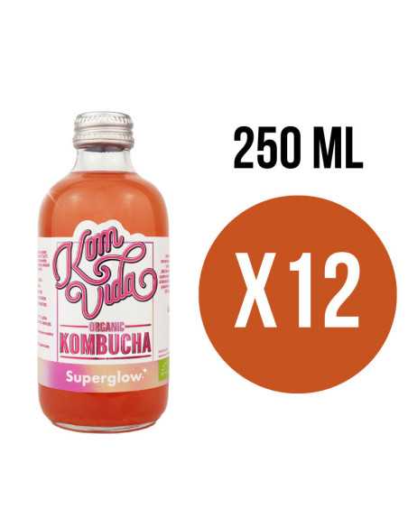 Kombucha Superglow Bio 12x250ml Komvida