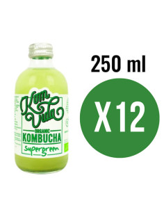 Kombucha Supergreen Bio 12x250ml Komvida