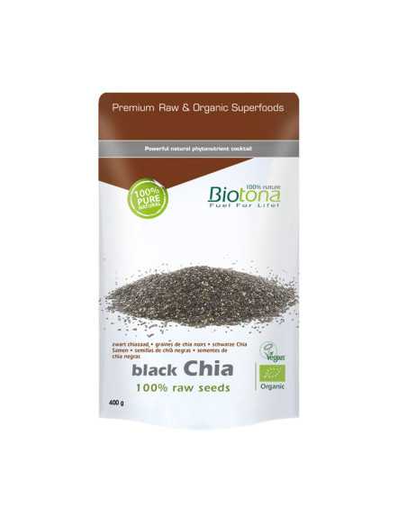 Black chia seed/Semillas de Chia Negra bio 400g Biotona