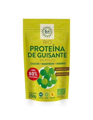 Proteina de guisante en polvo Bio 250g Sol Natural