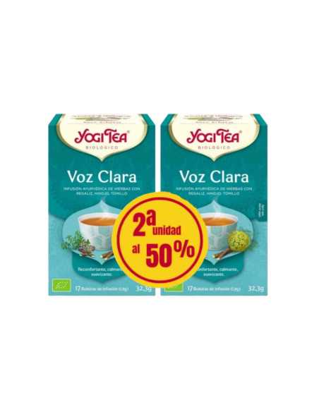 Yogi Tea Voz Clara 2ª unidad al 50% 17 filtros BIO