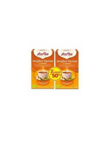 Yogi Tea Jengibre y Naranja 2ª unidad al 50% Bio 17 filtros
